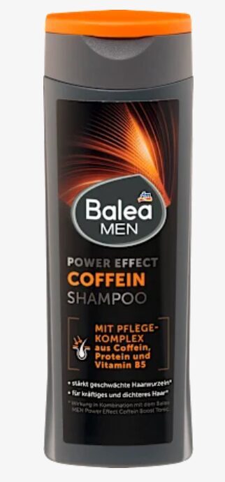 Balea MEN šampūns Power Effect, kofeīna šampūns, 250 ml